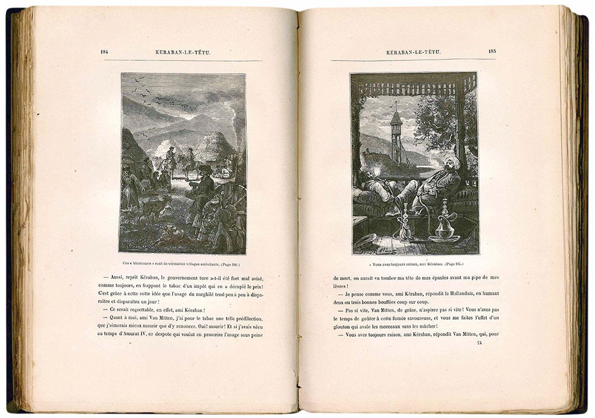 Kéraban - le - têtu par Jules Verne 101 dessins et une carte par Benett