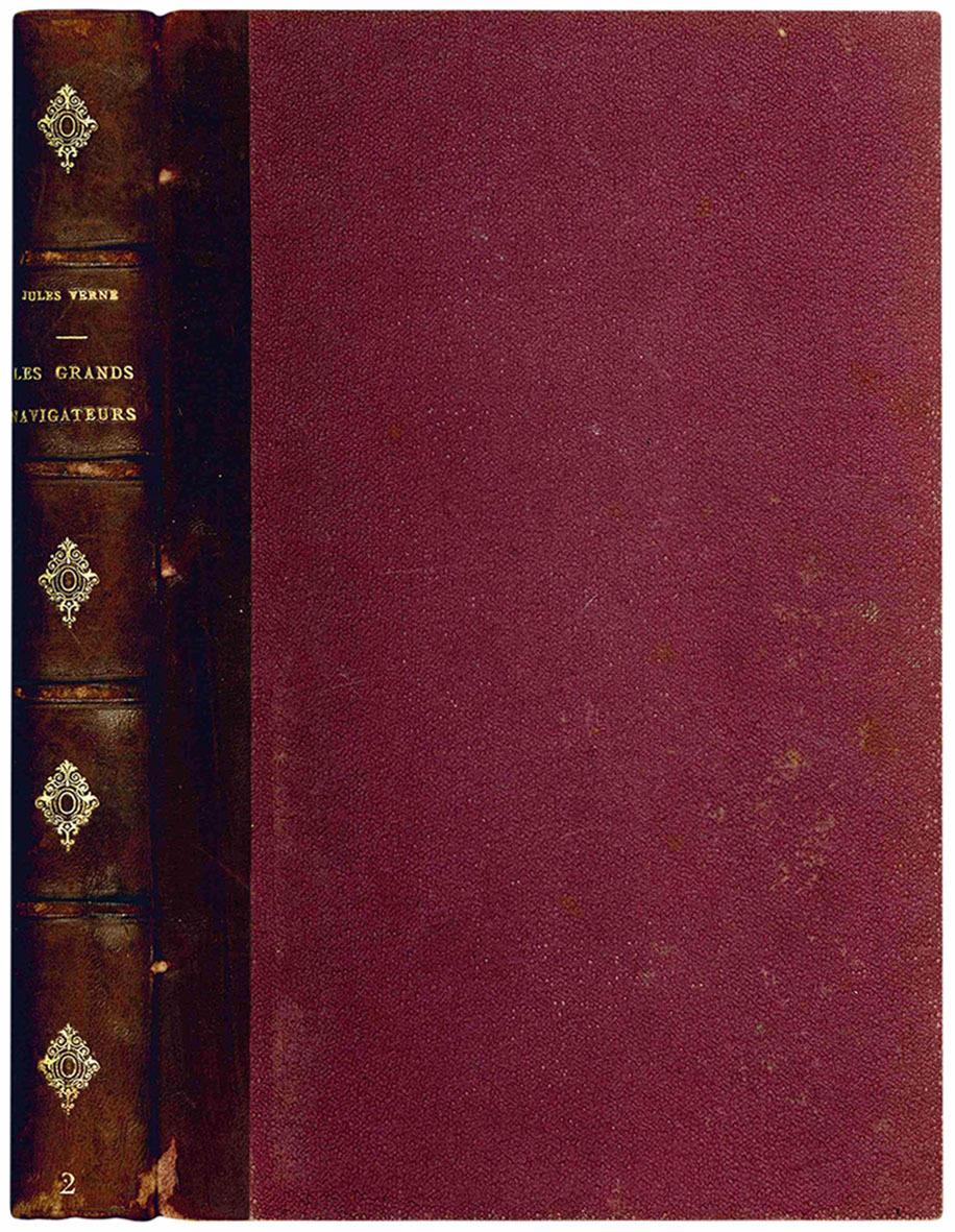 Les grands navigateurs du XVIII° siècle par Jules Verne 51 dessins par P. Philippoteaux. 66 fac-simile (d'après le documents anciens) et cartes par Matthis et Morieu