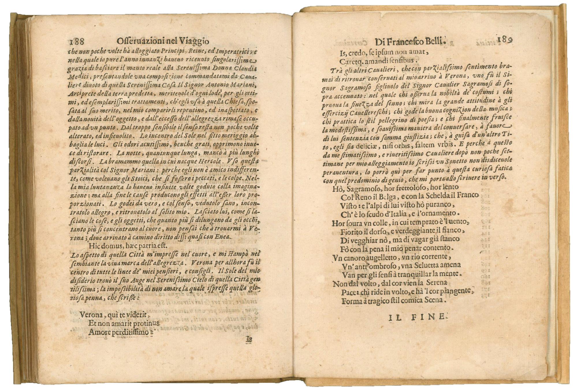 Osservazioni nel viaggio di D. Francesco Belli