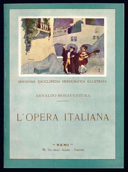 L' opera Italiana - Arnaldo Bonaventura - copertina