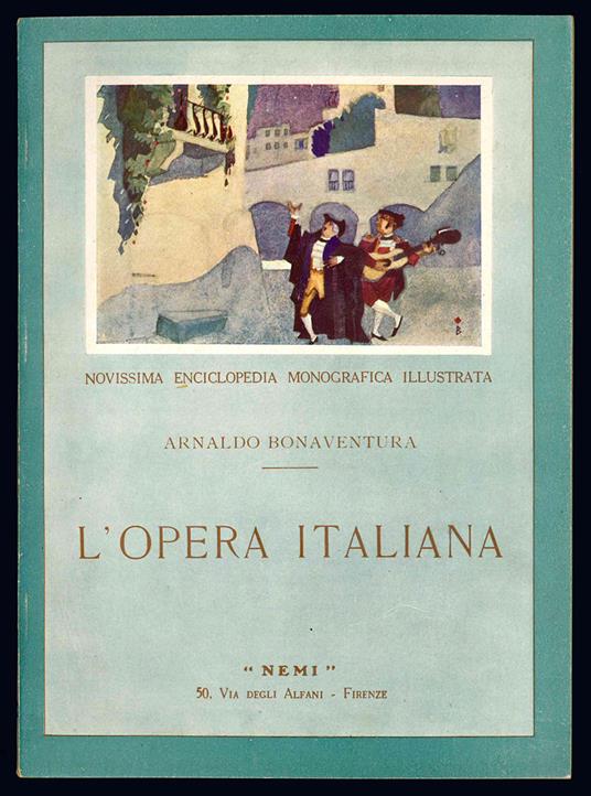 L' opera Italiana - Arnaldo Bonaventura - copertina