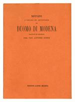 Notizie storiche ed artistiche del Duomo di Modena raccolte ed ordinate dal can. Antonio Dondi coll'elenco dei codici capitolari in appendice (ristampa anastatica)