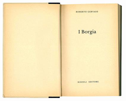 I Borgia - Roberto Gervaso - copertina