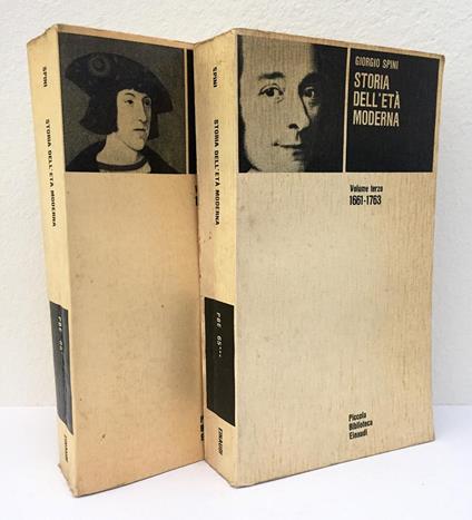 Storia dell'età moderna. Volumi primo (1515-1598) - Volume terzo (1661-1763) - Giorgio Spini - copertina