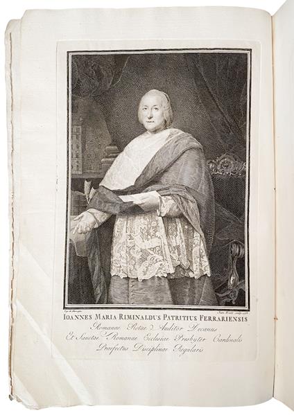 All'eterna fama dell'eminentissimo e reverendissimo signor cardinale Giovanni Maria Riminaldi il Collegio dei riformatori della Pontificia Università di Ferrara le presenti lugubri memorie dedica e consacra - Ferrara - copertina