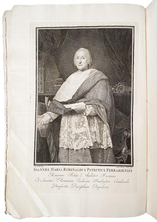 All'eterna fama dell'eminentissimo e reverendissimo signor cardinale Giovanni Maria Riminaldi il Collegio dei riformatori della Pontificia Università di Ferrara le presenti lugubri memorie dedica e consacra - Ferrara - copertina