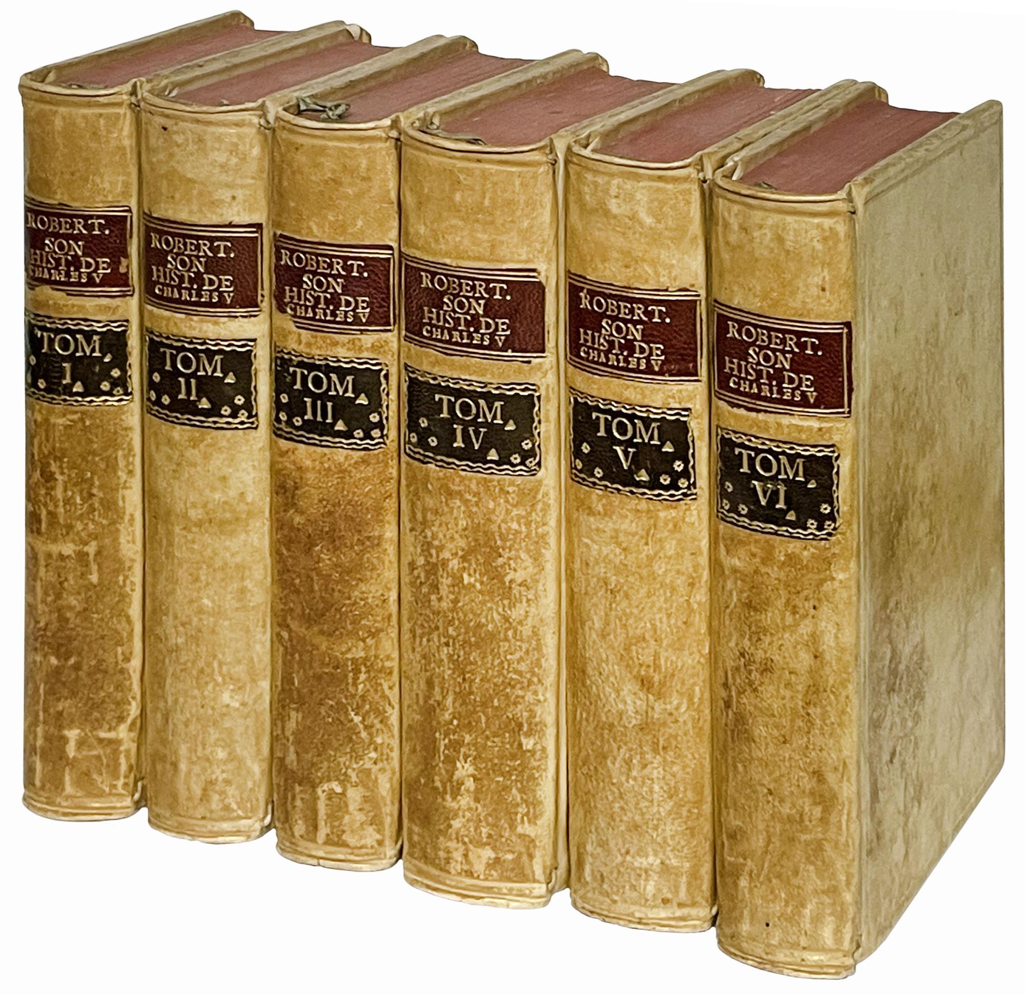 L' Histoire du regne de l'empereur Charles-quint, Précédée d'un Tableau des progrès de la Société en Europe, depuis la destruction de l'Empire Romain jusqu'au commencement du seizieme siecle. Par M. Robertson, ... ouvrage traduit de l'anglois. Tome p