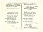 Saggio di felicissima imitazione poetica. Al cittadino consultore di Stato Pietro Moscati delegato dal governo alla solenne apertura della Università Nazionale di Bologna