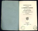 Tributo di Lodi al glorioso S. Decenzio martire per la traslazione del sacro suo corpo alla chiesa plebanale di Vignola addì VII di ottobre del MDCCCXXXVIII