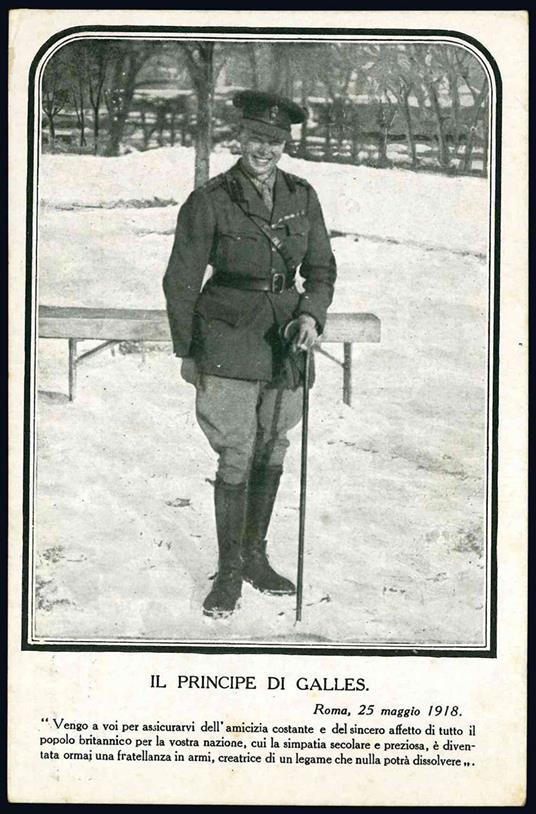 Cartolina in bianco e nero (mm140x92), non scritta - Principe Di Galles - copertina