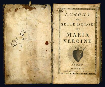 Corona de' sette dolori di Maria Vergine - Chiesa Cattolica - copertina