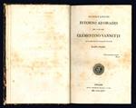 Osservazioni intorno ad Orazio...Edizione II divisa in tre volumi con aggiunta di una Novella inedita dello stesso autore. Tomo Primo (-Terzo)