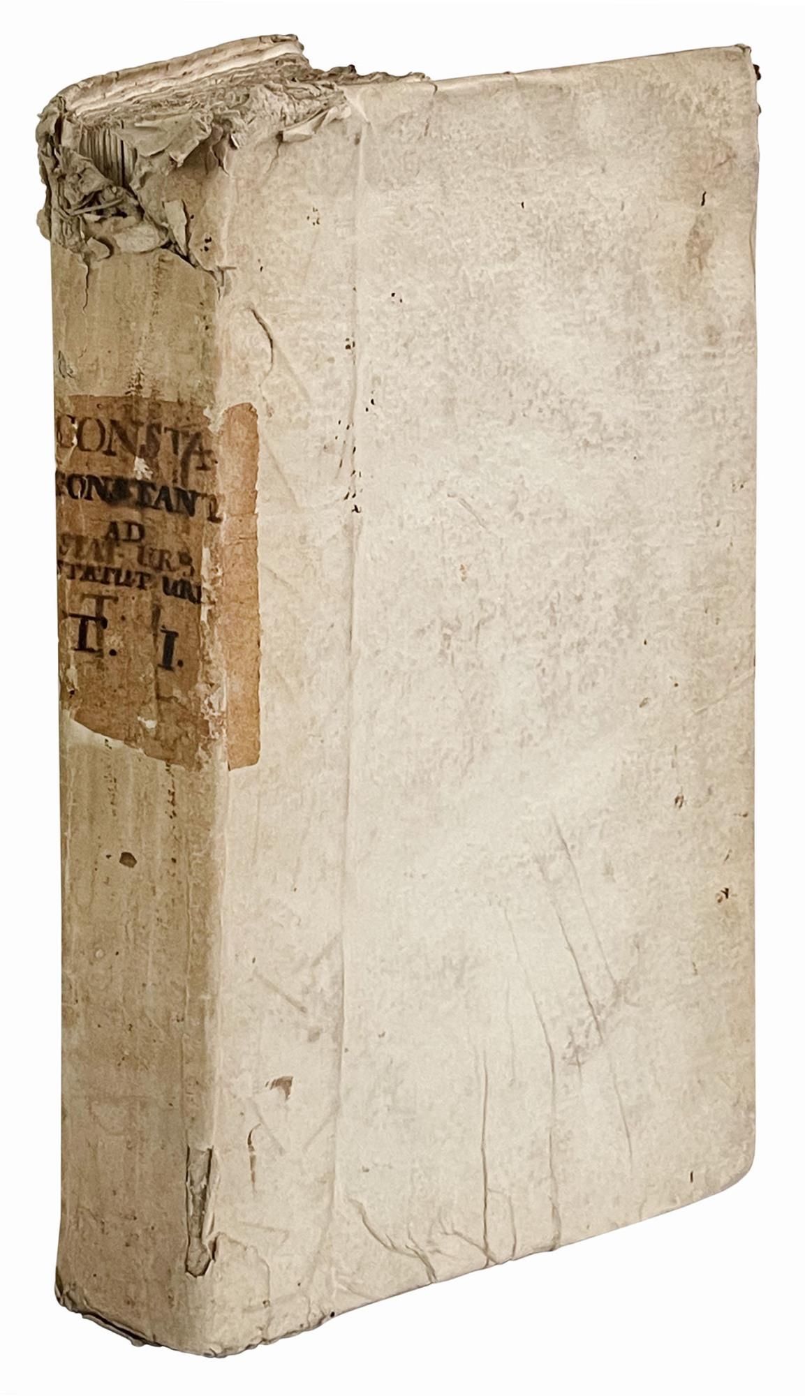 Observationes forenses, sive, Commentaria ad varia capita statutorum almae urbis, quibus multa cum ipsis statutis, tum juri communi accommodata explanantur ac dilucidantur, auctore Francisco Maria Constantino ... Volumen primus [-secundus]. Accesseru