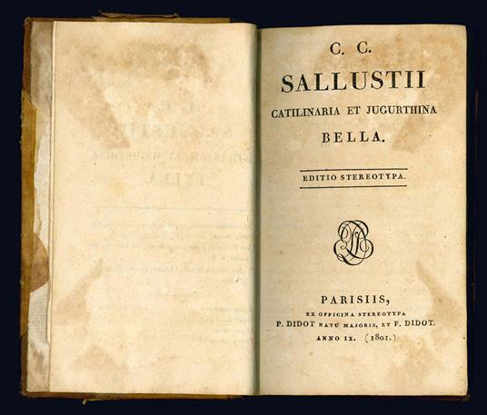 Catilinaria et jugurthina bella. Editio stereotypa - Gaius Sallustius Crispus - copertina