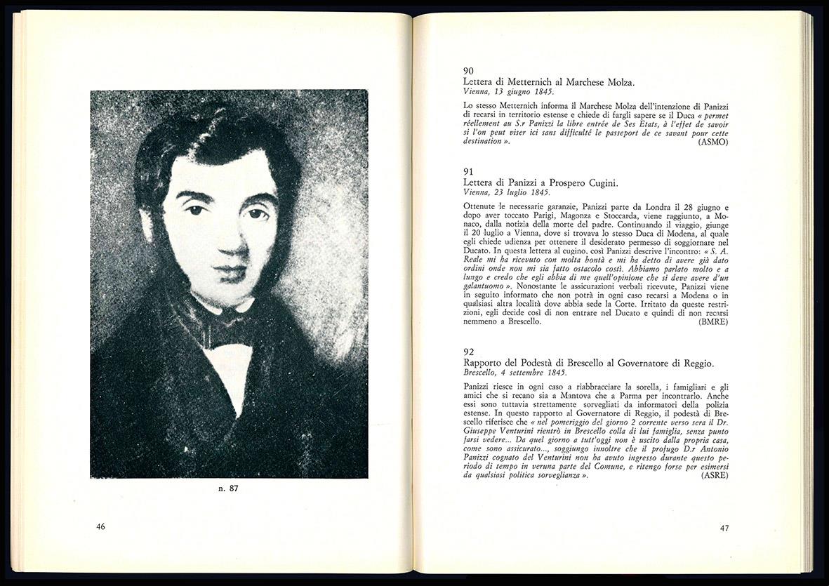 Antonio Panizzi 1797-1879. Mostra documentaria a cura di Maurizio Festanti. Presentazione di Luigi Balsamo