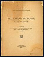 Spallanzani fisiologo e il tipo del suo genio. Discorso per la celebrazione dei parentali (II Centenario della nascita) detto il 12 Gennaio 1929 a Reggio Emilia nella Sala del Tricolore