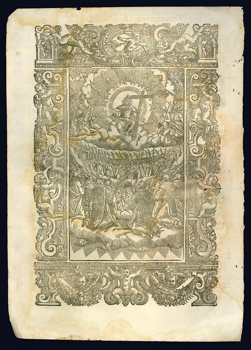 Incisioni in legno a piena pagina tratte da libri liturgici del Cinquecento e del Seicento