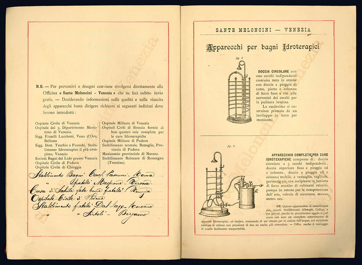 Premiata officina meccanica-idraulica con fonderia in metalli. Catalogo illustrato