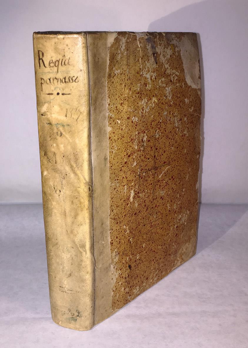 Regia Parnassi seu Palatium Musarum in quo habentur I. De pedibus, ... II. Poeticæ Artis Synopsis, ... III. Synonima, ... Editio Postrema omnibus anteactis longe emendatior, atque accuratior