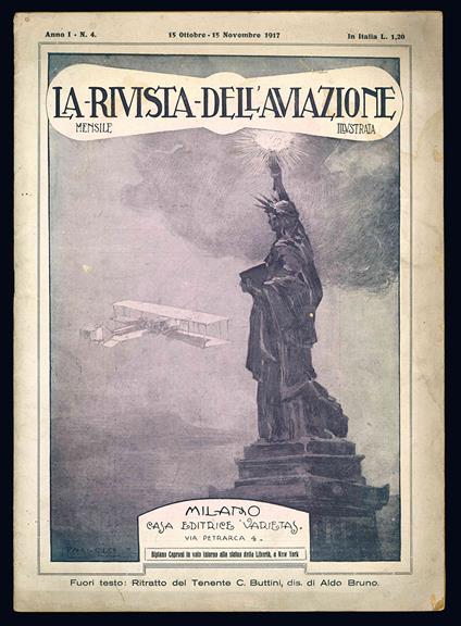 La Rivista dell'Aviazione. Mensile. Illustrata. Anno I - N. 4. (15 Ottobre - 15 Novembre 1917) - La Rivista Dell'Aviazione - copertina