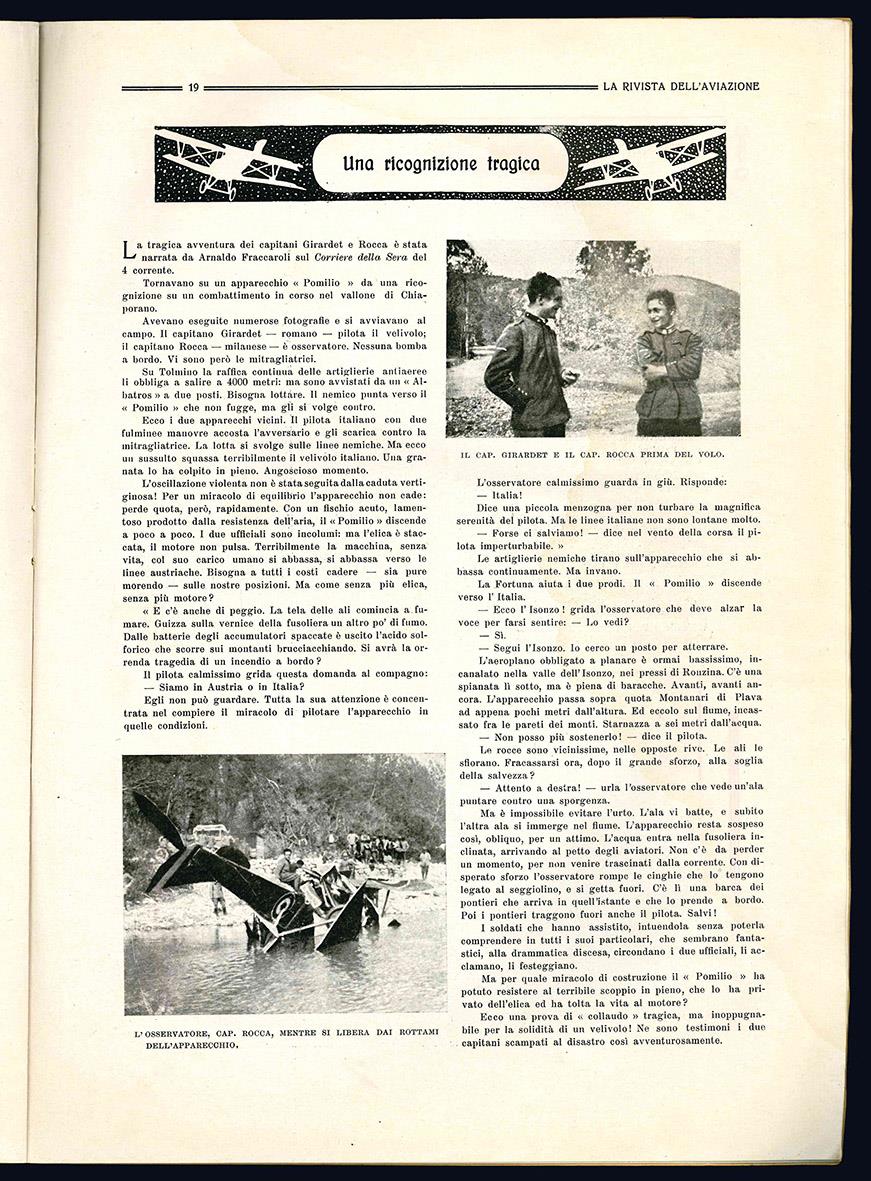 La Rivista dell'Aviazione. Mensile. Illustrata. Anno I - N. 4. (15 Ottobre - 15 Novembre 1917)