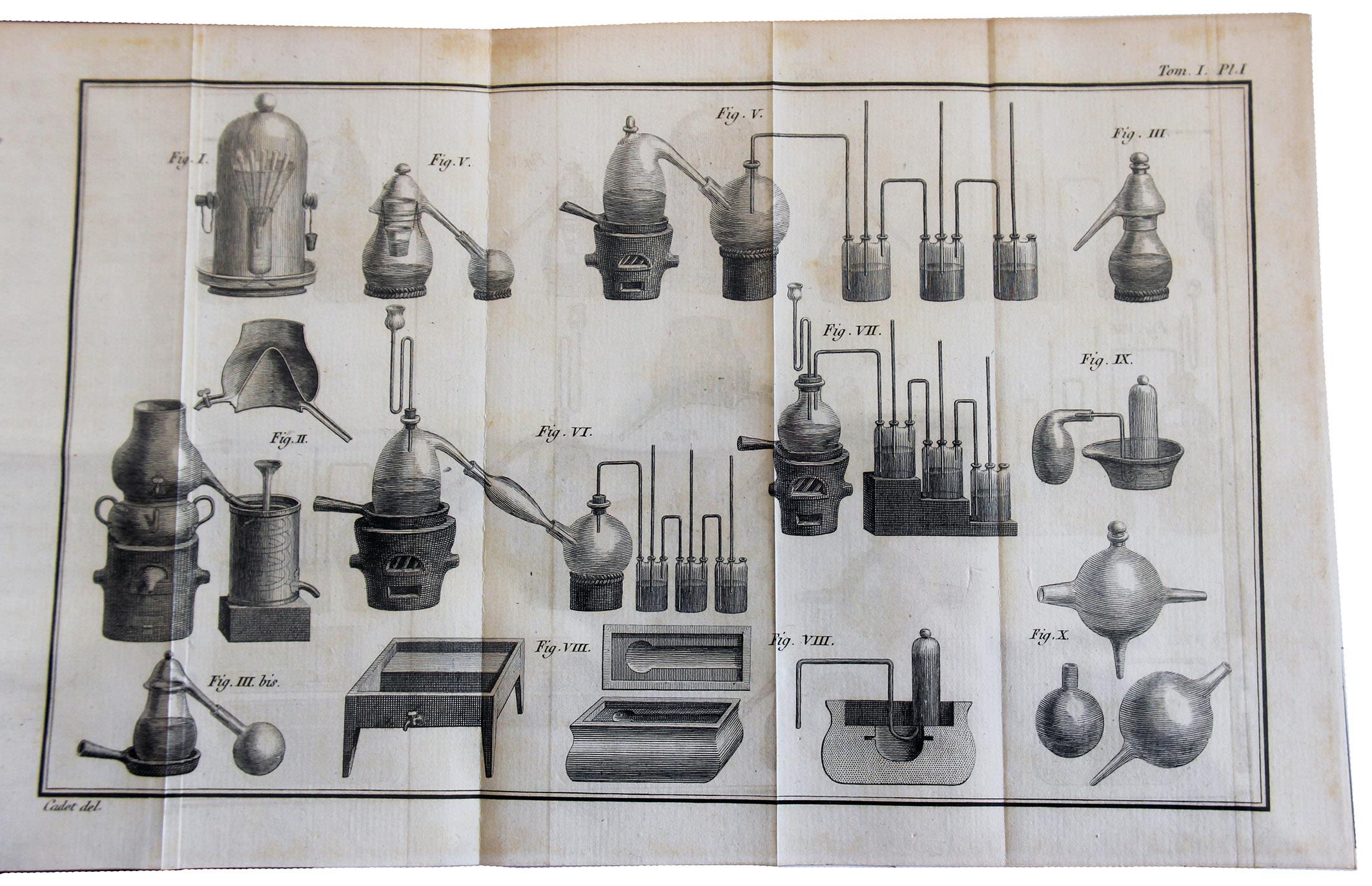 Dictionnaire de chimie, contenant la théorie et la pratique de cette science, son application à l'histoire naturelle et aux arts par Charles-Louis Cadet, du Collège de pharmacie et de la Société libre des Pharmaciens de Paris [...] Tome premier [-qua