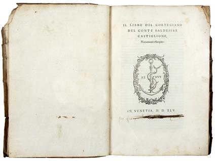 Il libro del cortegiano del conte Baldessar Castiglione, nuovamente ristampato - Baldassarre Castiglione - copertina