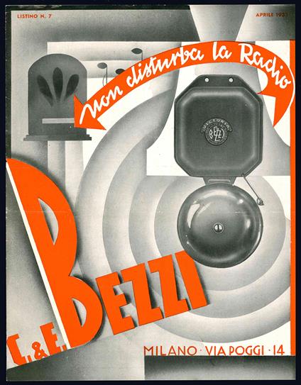 Listino N. 7. Aprile 1935 - C. & E Bezzi - copertina