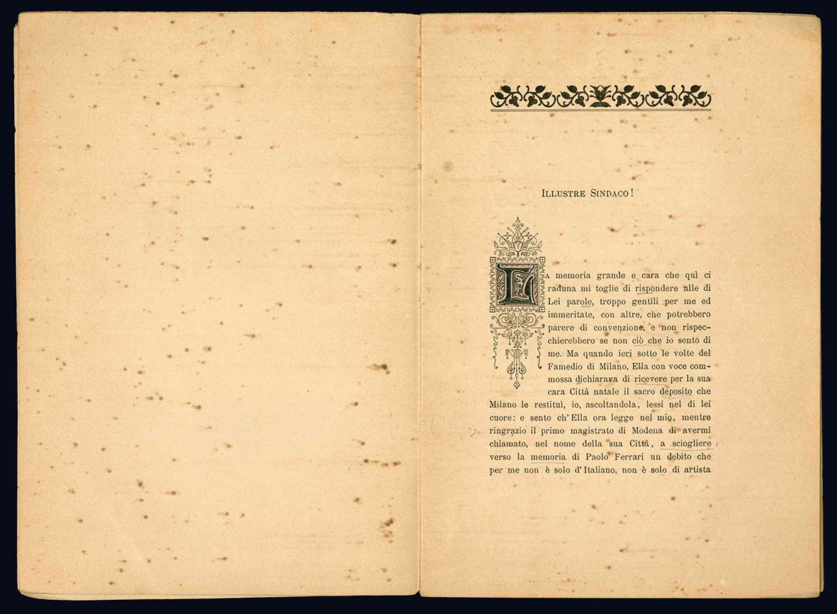 Discorso di Felice Cavalotti in onore di Paolo Ferrari pronunciato nel Teatro Municipale di Modena il XXI aprile MDCCCXCII
