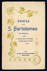 Chiesa di S. Bartolomeo in Modena