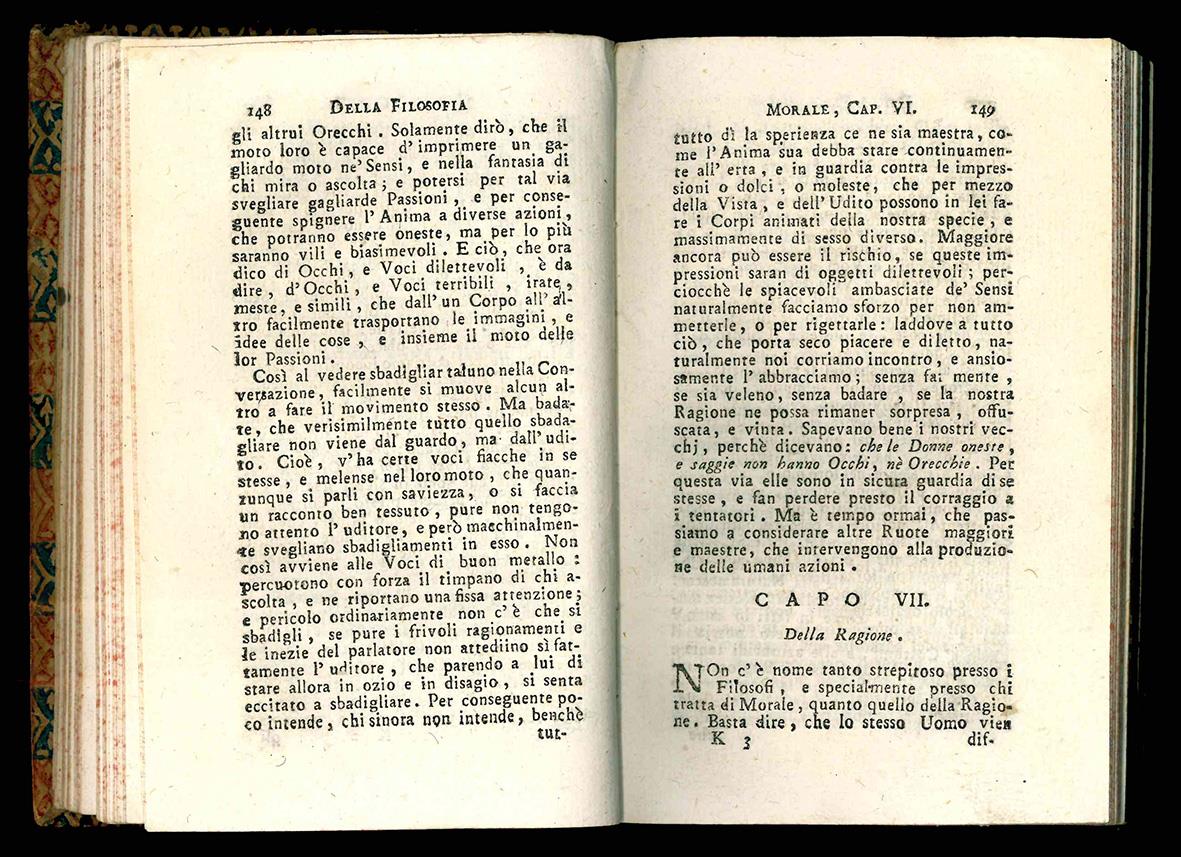 La filosofia morale esposta e proposta ai giovani da Lodovico Antonio Muratori bibliotecario del Serenissimo Sig. Duca di Modena cogli avvertimenti morali di Monsig. Cesare Speziano Vescovo di Cremona. Edizione novissima. Tomo primo (-secondo)