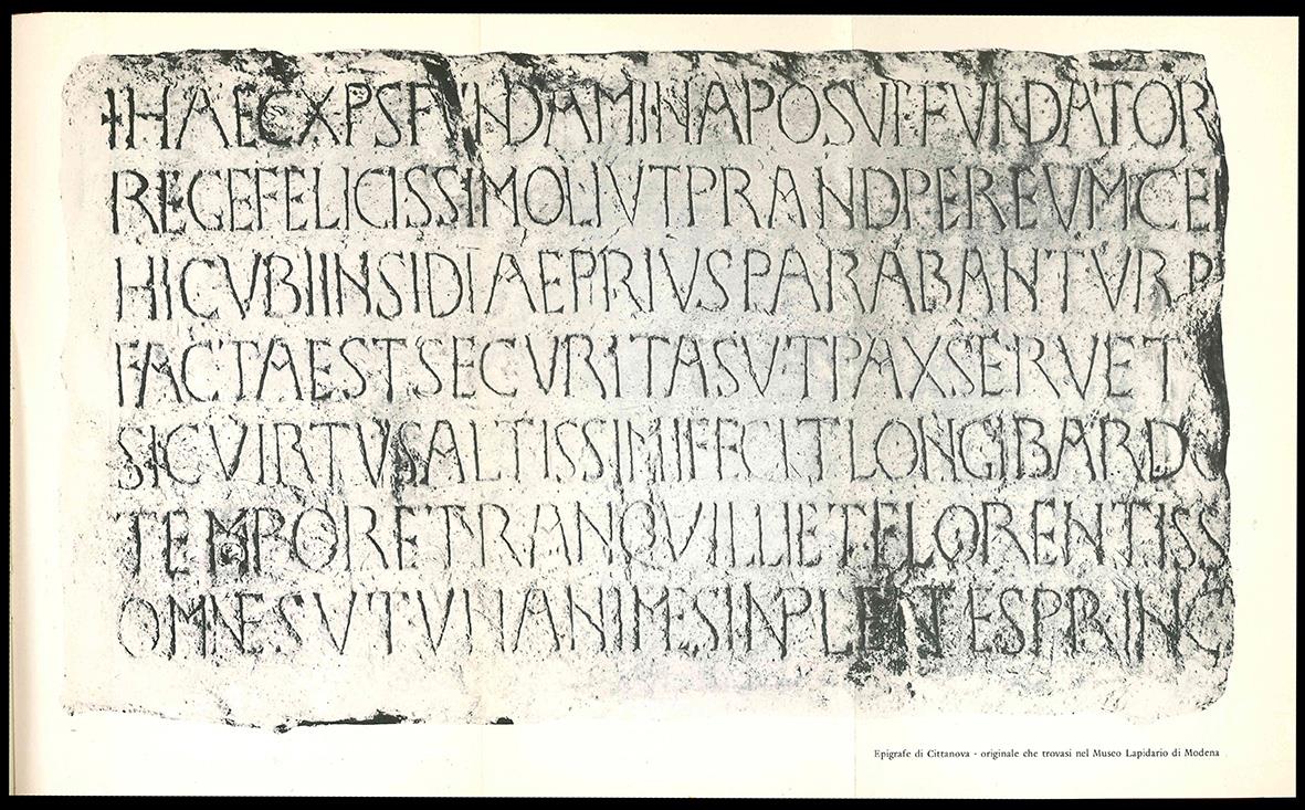 L' epigrafe modenese di Liutprando e l'esametro ritmico "Longobardo"