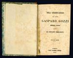 Dell'osservatore del conte Gasparo Gozzi colla vita scritta da Giovanni Gherardini. Volume primo [- terzo]