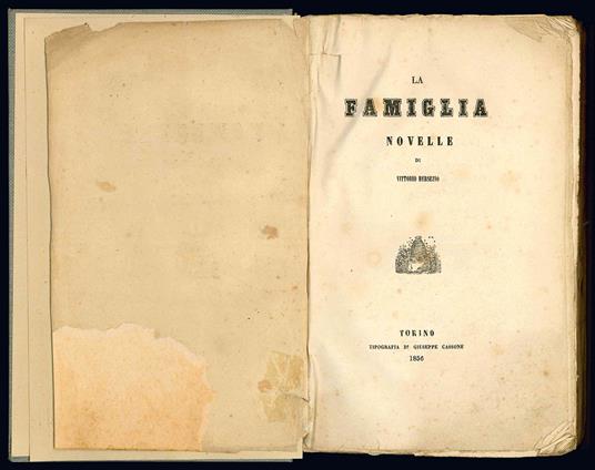 La famiglia. Novelle - Vittorio Bersezio - copertina