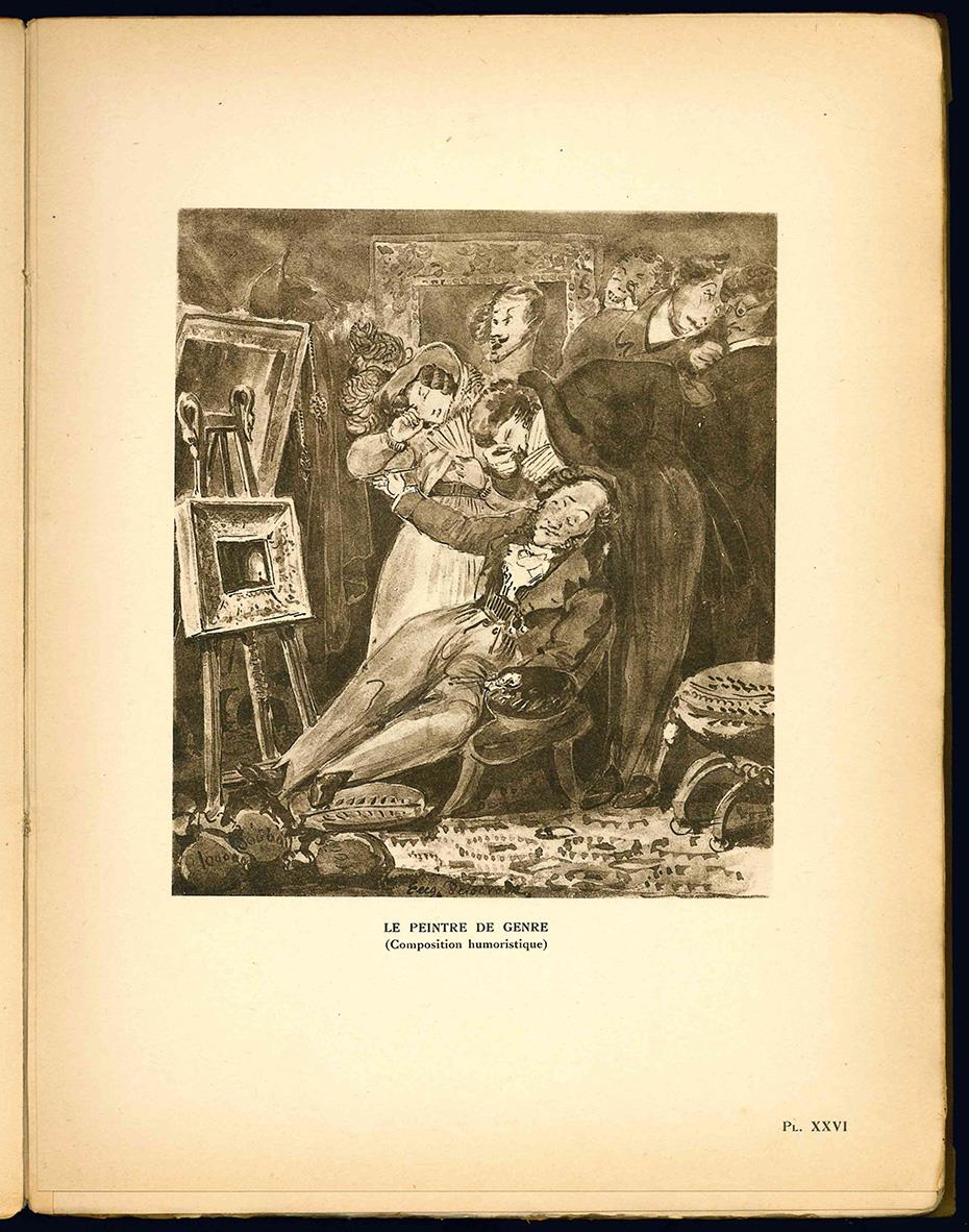 La vie et l'oeuvre d'Eugène Delacroix. Reproductions d'oeuvres de l'artiste. Preface de Jacques Crépet