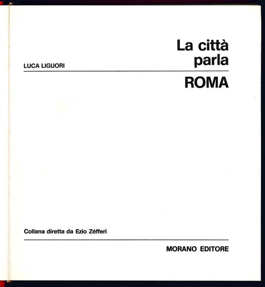 La città parla. Roma - Luca Liguori - copertina
