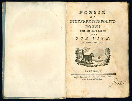 Poesie di Giuseppe d'Ippolito con un ritratto della sua vita. Edizione seconda - Giuseppe D'Ippolito Pozzi - copertina
