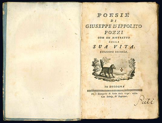 Poesie di Giuseppe d'Ippolito con un ritratto della sua vita. Edizione seconda - Giuseppe D'Ippolito Pozzi - copertina