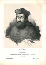 Sadoleto Jacopo. Ritratto in litografia (da un dipinto ad olio esistente nel Palazzo dell'Ill.ma Comunità di Modena)