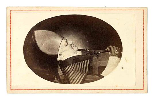 Fotografia ufficiale di Pio IX sul letto di Morte - Pio IX - copertina
