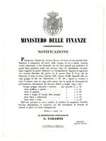 Notificazione del 17 Luglio 1849, con la quale si intendeva favorire l'esportazione della canape