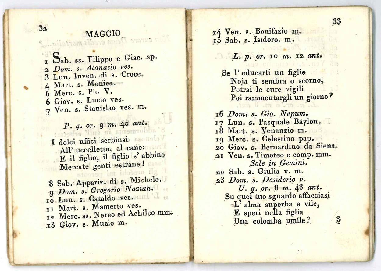 Il poeta selvatico almanacco per l'anno 1813