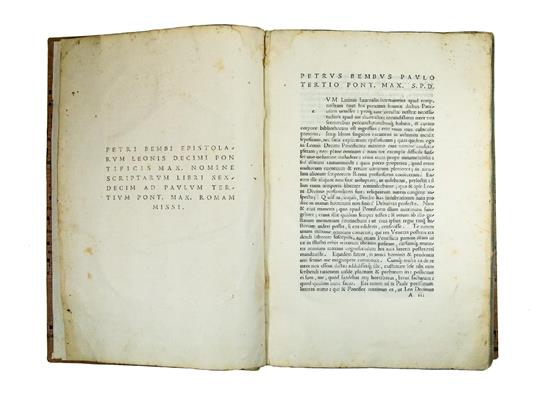 Epistolarum Leonis Decimi Pontificis Max. nomine scriptarum libri sexdecim - Pietro Bembo - copertina