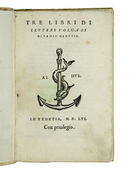 Tre libri di lettere volgari - Paolo Manuzio - copertina