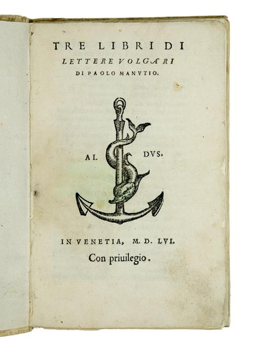 Tre libri di lettere volgari - Paolo Manuzio - copertina