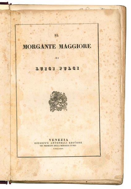 Il Morgante Maggiore di Luigi Pulci - Luigi Pulci - copertina