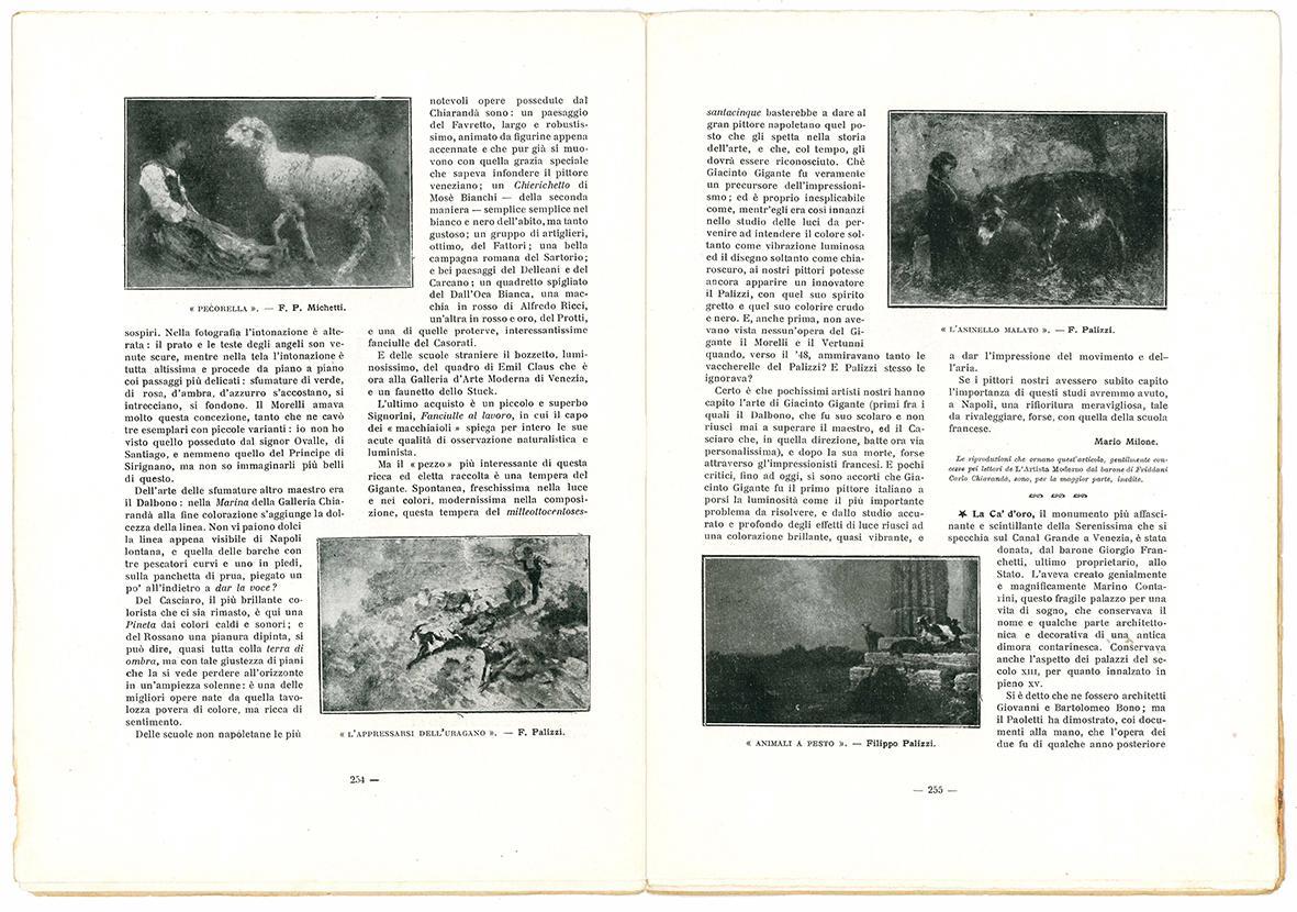 Lotto di sedici numeri della rivista "L'artista moderno"