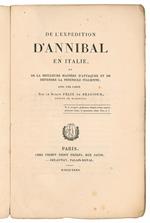 De l'expédition d'Annibal en Italie et de la meilleure manière d'attaquer et de défendre la péninsule italienne, avec une carte