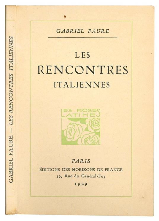 Notes sur l'Italie - Maurice Barres - copertina