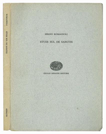 Studi sul De Sanctis - Sergio Romagnoli - copertina